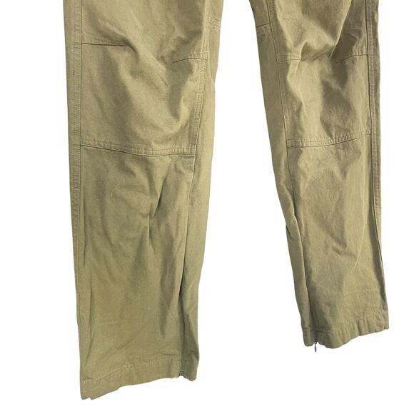 RICHIE LE Heavy Cotton Canvas Cargo Pants in Olive Green Size M - Picture 3 of 8